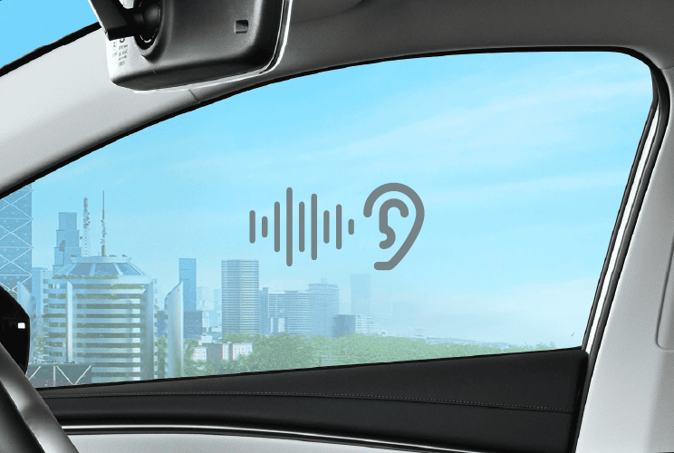 กระจกหน้าต่างคู่หน้าแบบลดเสียงรบกวนภายนอกของ OMODA C5 EV